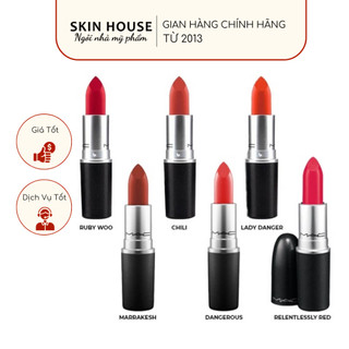 Son Thỏi Lì Mac Matte Lipstick 3G Mịn Lì Môi