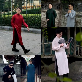 Áo dài Nam - Dáng suôg xưa, chất lụa Tây thi