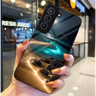 Ốp Lưng SAMSUNG S22 5G, S22 PLUS/ S22+, S23 5G, S23 FE, S23 PLUS/ S23+ Mặt lưng kính tráng gương, thiết kế thiên hà