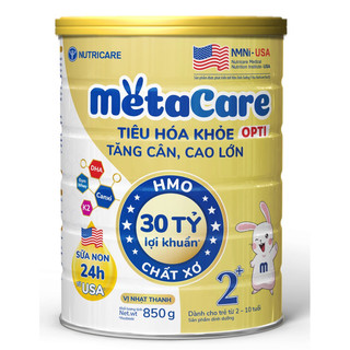 Sữa Nutricare vàng Metacare Opti 2+ loại 850g (mẫu mới)