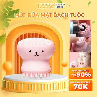 Mút rửa mặt bạch tuộc phong cách Hàn Quốc cọ silicone rửa mặt làm sạch lỗ chân lông HATOLA
