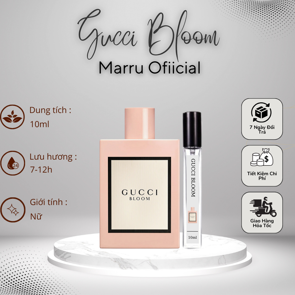 Nước Hoa Nữ Gucci Bloom for women EDP tao nhã , thanh lịch , quyến rũ - Marru Official