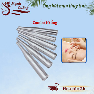 Combo 10 Ống Hút Mụn Thủy Tinh Loại Dày
