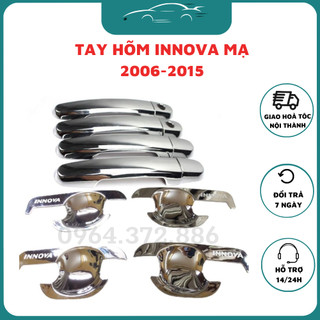 Ốp tay nắm, hõm cửa xe Toyota Innova 2006-2015 nhựa mạ crom cao cấp