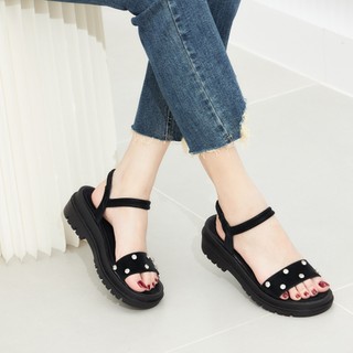 Giày sandal nữ mwc 2451 - sandal nữ quai ngang đính đá lấp lánh siêu xinh