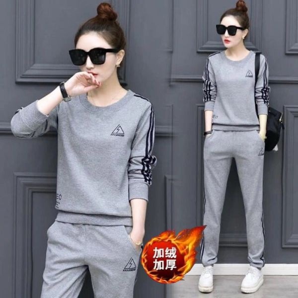 Bộ Đồ Thể Thao Dài Tay,Chất Nỉ Bông,Thời Trang Năng Động, Cá Tính, Thu Đông-HÀNG QUẢNG CHÂU