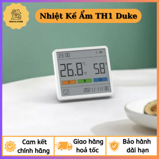 Nhiệt ẩm kế Duka TH1 / TH Mini Đo Nhiệt Độ Và Độ Ẩm Màn Hình Lớn, Để Bàn Treo Tường Tiện Lợi