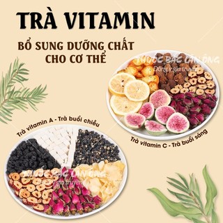 Trà thảo mộc, trà sáng và tối, giàu vitamin A&C dưỡng nhan - Lãn Ông
