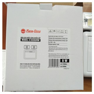 [Có tem PCCC] Đèn LED Khẩn cấp Rạng Đông 8W KC03 8W (PCCC)