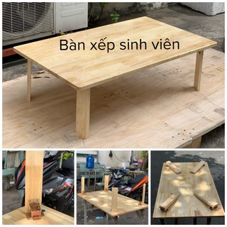 Bàn gỗ chân gỗ xếp gọn - cao 30cm