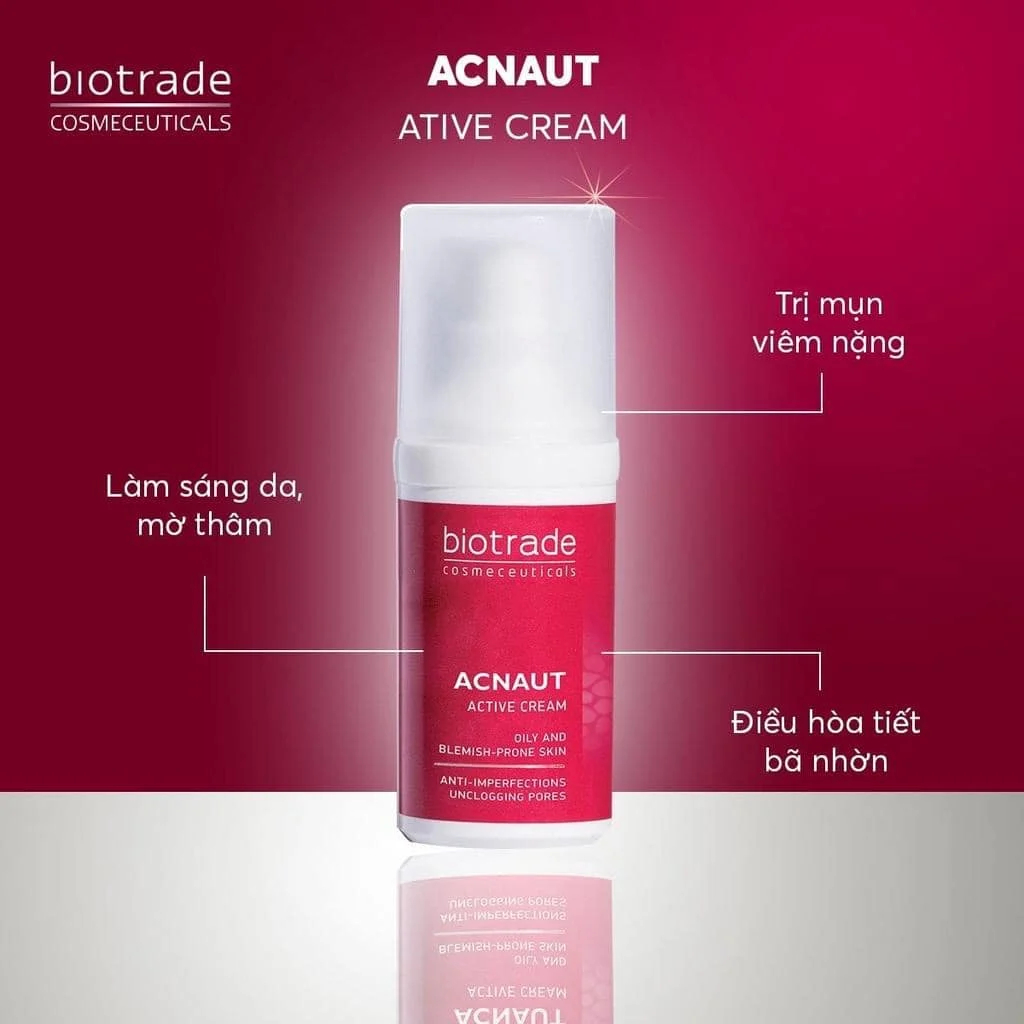 Chấm mụn giảm mụn sưng viêm Biotrade Active cream/lotion