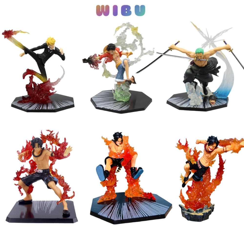 Mô hình One Piece Luffy , Zoro , Ace , Sanji F.zero hàng thường đến không có chữ ., no box..., figure one piece
