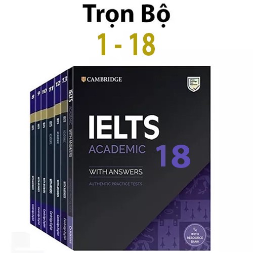 Sách Cambridge IELTS Academic Lẻ Trọn Bộ 18 Cuốn - Ngoại Ngữ, Tiếng Anh Ôn Thi IELTS Cambridge