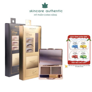 Phấn Kẻ Chân Mày Browit By NongChat Easy Drawing Brow Shadow 4g Màu Medium Brown Series 1