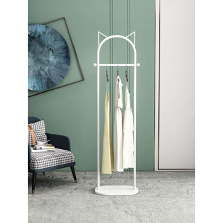 Khung kệ giá treo quần áo mẫu tai mèo cao 1m8 sơn tĩnh điện đế gỗ MDF cao cấp, cây livestream thời trang