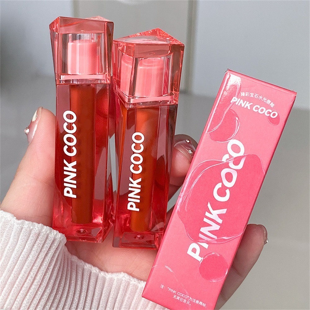 Son PinkCoco Luxe vỏ pha lê hồng đỏ