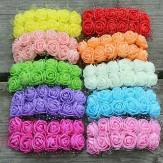 Set hoa hồng mút xốp mini 🌹 trang trí nhiều màu