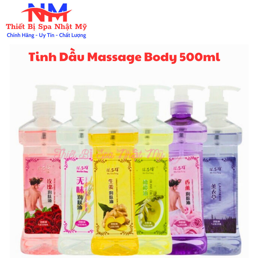 Tinh dầu massage body 500ml, Đủ Hương Vị | Dầu massage cho spa