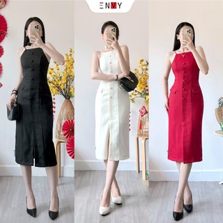 Đầm Hai Dây Dáng Dài Hai Lớp Chất Đẹp ENVY D283