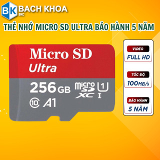 Thẻ nhớ microsd ultra 256gb 128gb 64gb tốc độ cao 100mb/s,chuẩn micro sd cho camera,điện thoại-thẻ nhớ microsd ultra