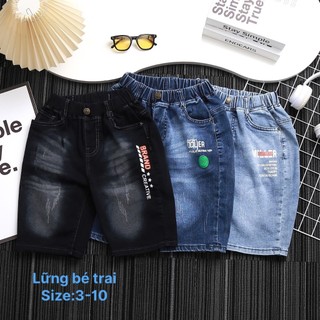 15-35kg - quần lửng jean bé trai jeans sam - thỏ kids 2023