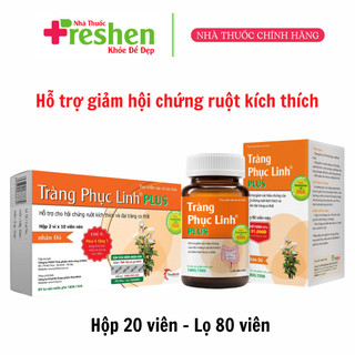 Viên uống Tràng Phục Linh Plus (nhãn đỏ) hỗ trợ giảm hội chứng ruột kích thích (Hộp 20- - 80 viên)