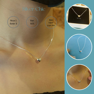  Dây chuyền vòng cổ bạc My Heart Is Your SILVER CHIC DC01 bạc 925