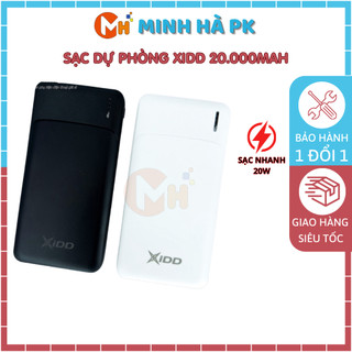 Sạc dự phòng xidd a01 a02 dung lượng 10000mah -20.000mah . pin dự phòng 10.000mah - 20.000mah - bảo hành 6 tháng