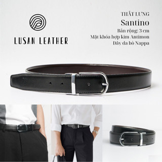Thắt lưng da bò Santino bản 3cm