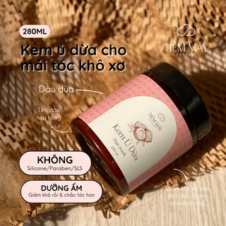 [TÓC KHÔ] Kem ủ tóc KHÔNG SILICONE tinh chất dừa Tiệm Mây giúp dưỡng ẩm và phục hồi tóc - Handmade