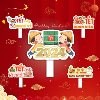 Hashtag cầm tay chủ đề Tết Nguyên Đán, Tết Âm Lịch