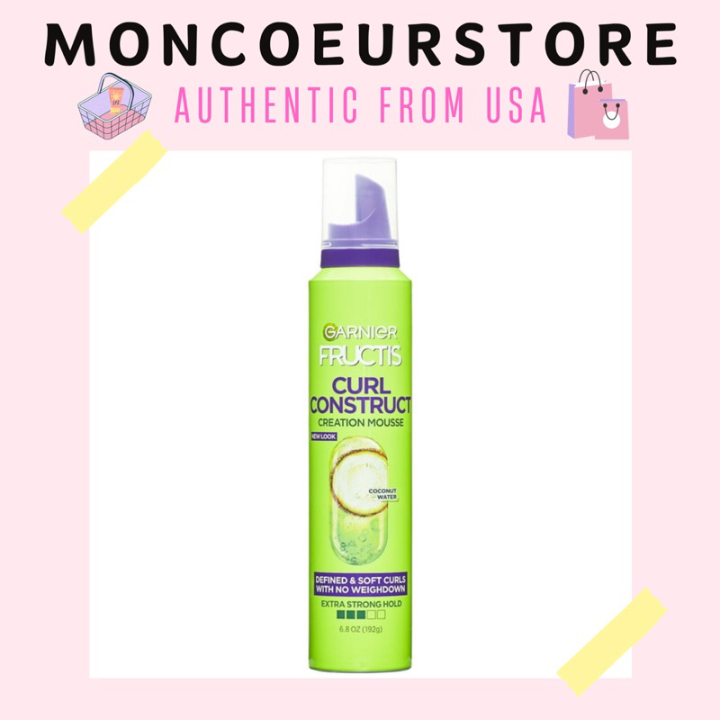 [ New in ] Mousse Tạo Kiểu Tóc Garnier Fructis Curl Construct 192g