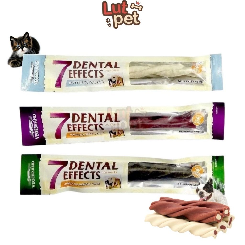 Xương gặm canxi cho chó mèo DENTAL Effects 7 - Xương mài làm sạch răng chó - Lutpet