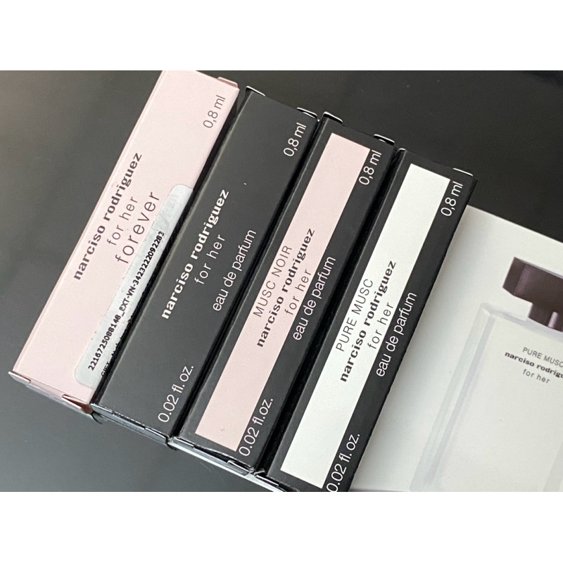 Mẫu thử Vial Nước hoa Nữ Narciso Rodriguez for Her 0,8ml