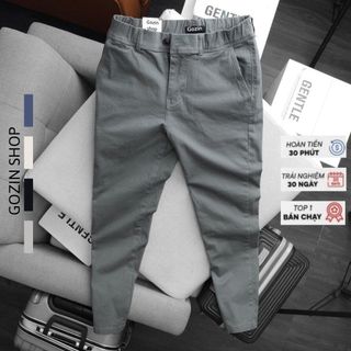 Quần Kaki Nam Ống Suông GOZIN chất liệu kaki cotton co giãn thoáng mát thấm hút mồ hôi tốt thoải mái -JA20