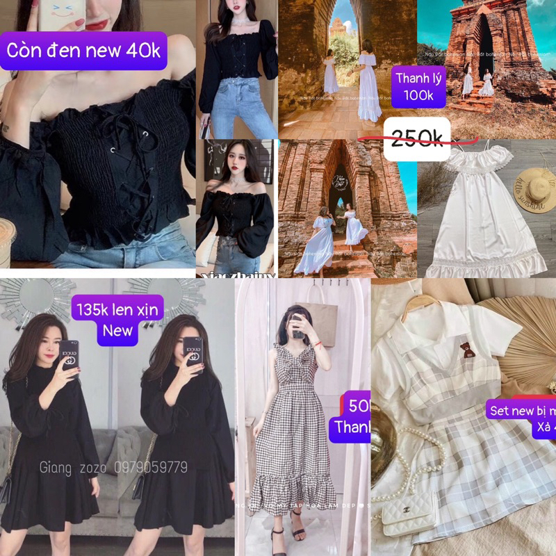 đầm xinh nhiều kiểu thanh lý