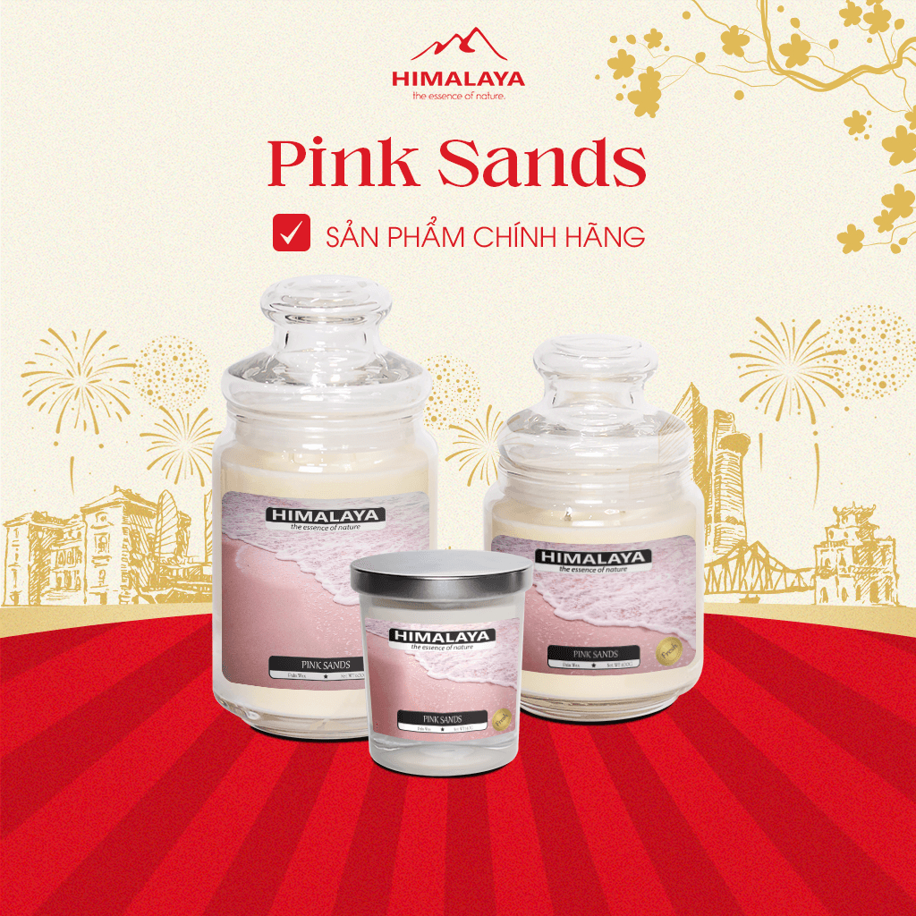 Nến thơm Himalaya hương Pink Sands size S/size M/sizeL