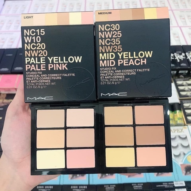 Bảng phấn che khuyết điểm 6 màu MAC