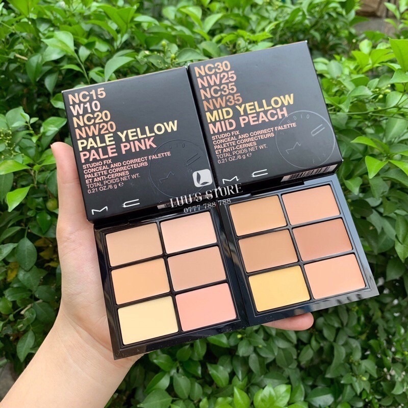 Bảng phấn che khuyết điểm 6 màu MAC