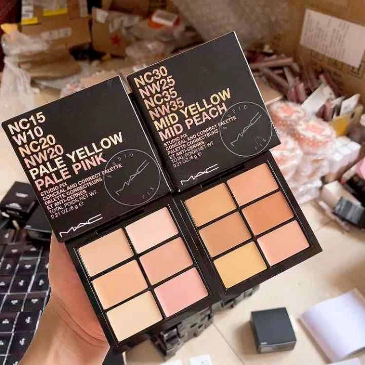 Bảng phấn che khuyết điểm 6 màu MAC