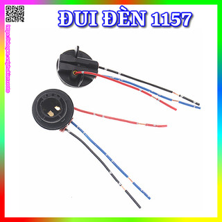 Đui đèn chân 1157 2 tóc dùng nắp cho xi nhan, đèn phanh, đèn lùi, đèn biển số, đèn hậu