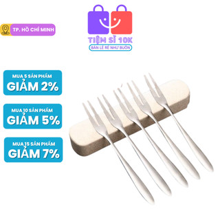 Dĩa ăn hoa quả inox đầu 2 răng - dĩa ăn hoa quả inox cao cấp