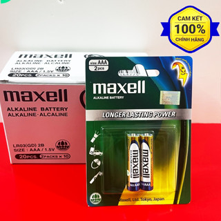 5 Vỉ Pin Tiểu AA , pin đũa AAA Maxell alkaline LR6 / LR03 vỉ 2 viên CHÍNH HÃNG