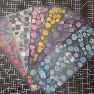 [Xả] sticker decor đế nhựa lấp lánh (1 TẤM)