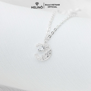 Dây chuyền bạc nữ HELINO mặt trăng khuyết đính đá C15