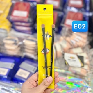Cọ Phủ & Tán Phấn Mắt Vacosi Small Shadow Brush E02