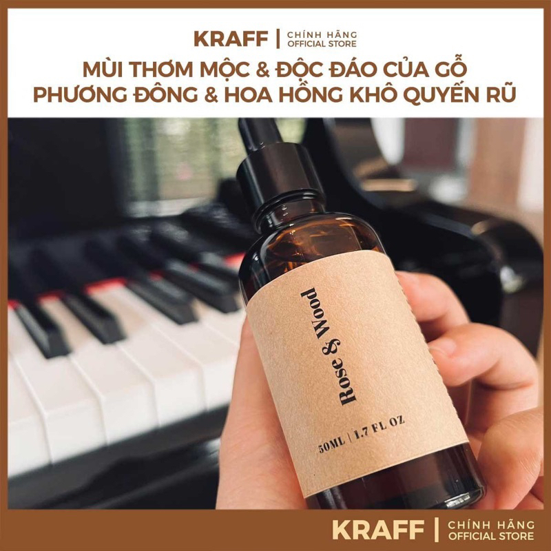 BODY OIL GỖ HOA HỒNG (OIL PERFUME) ROSE & WOOD - TRẺ HOÁ & TÁI TẠO