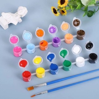 Vỉ màu nước tô tượng + cọ vẽ chất lượng