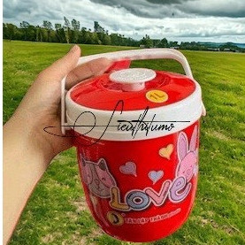 【Bán sỉ】  Bình đá HOT TRÉND 1L giữ nhiệt uống trà sữa, trà chanh Tân Lập Thành, Bình đá nhỏ gọn quai xách tiện lợi