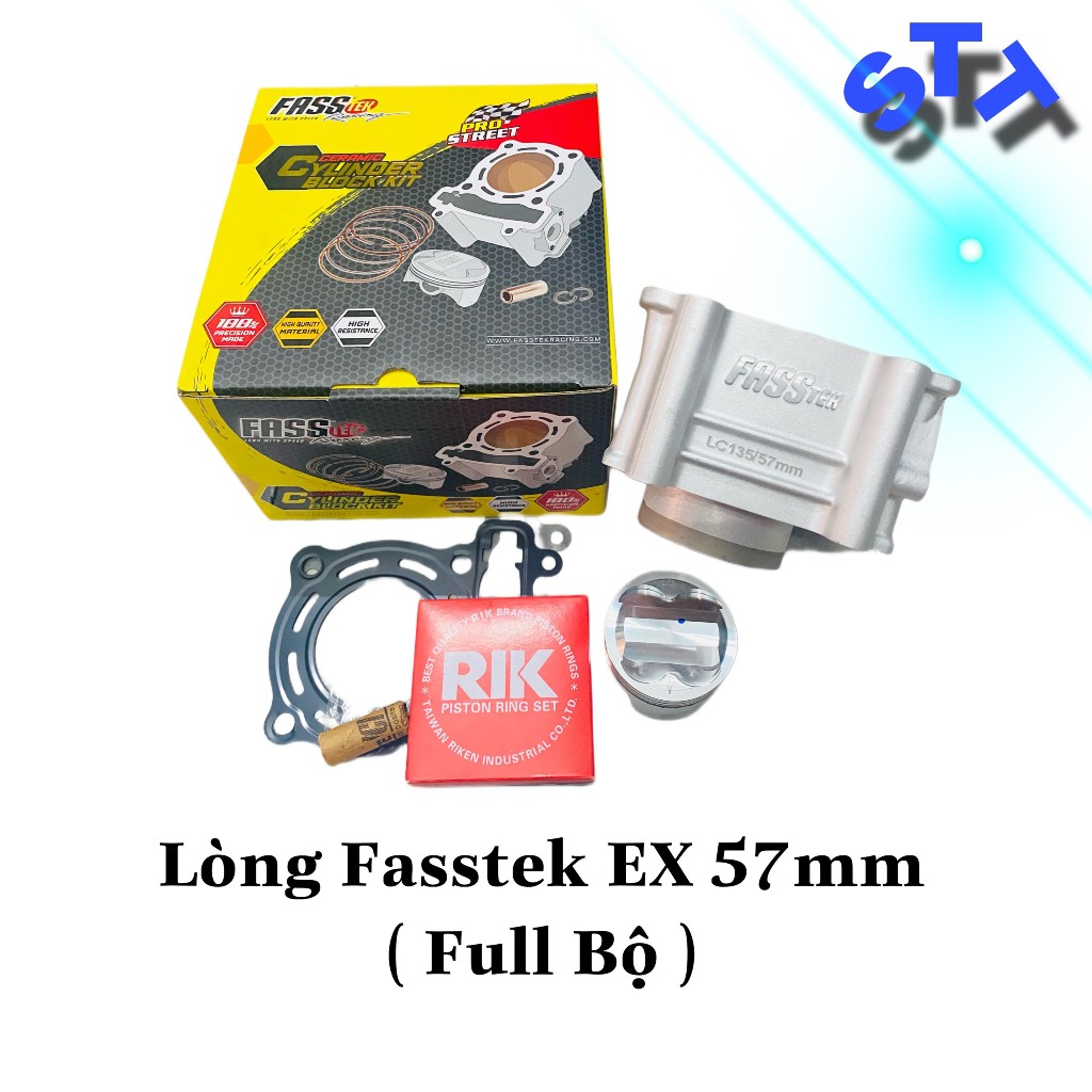 Lòng FASSTEK EX 57mm chân lòng zin ( H27 ) Phổ thông ( Full Bộ như hình )